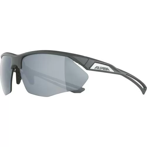 Alpina Nylos Hr Sonnenbrille - midnight-grey matt, silver mirror cat. 3