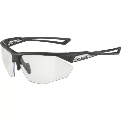 Alpina Nylos Hr Sonnenbrille - black transparent mat, clear mirror cat.1