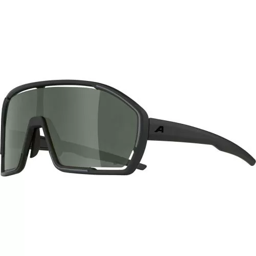 Alpina BONFIRE Q-LITE Sonnenbrille - black matt, silver mirror