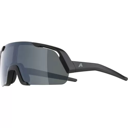 Alpina Rocket Junior Sonnenbrille - Black Matt, Black Mirror