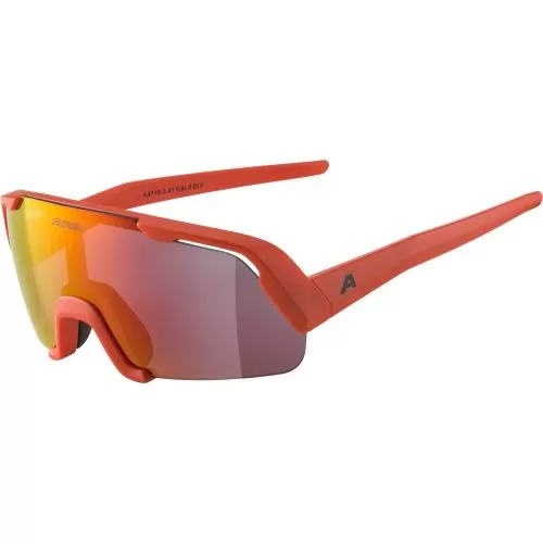 Alpina Rocket Junior Sonnenbrille - Pumpkin-Orange Matt, Yellow Mirror