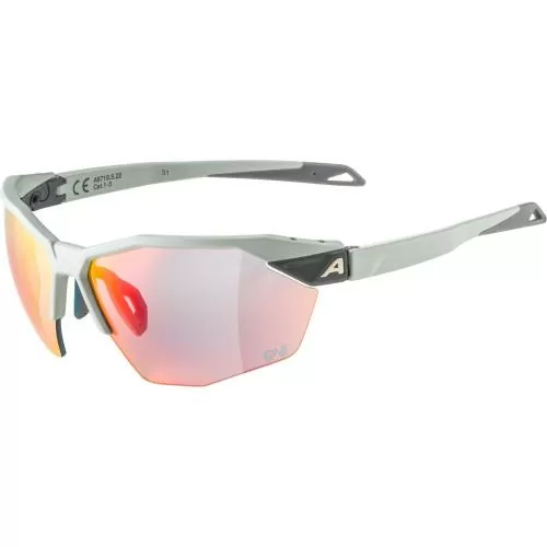 Alpina Twist Six Hr Qv Sonnenbrille - smoke-grey matt, qv rainbow mirror