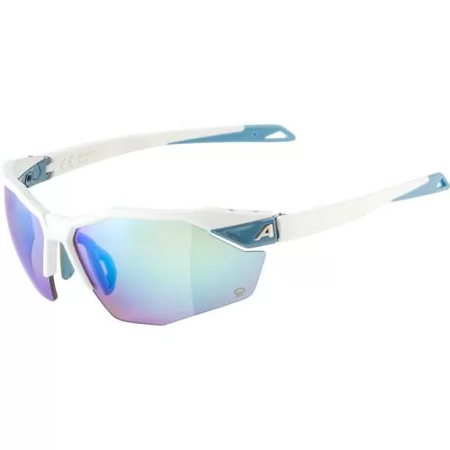 Alpina Twist Six S Hr Q Sonnenbrille - white matt, q mirror blue