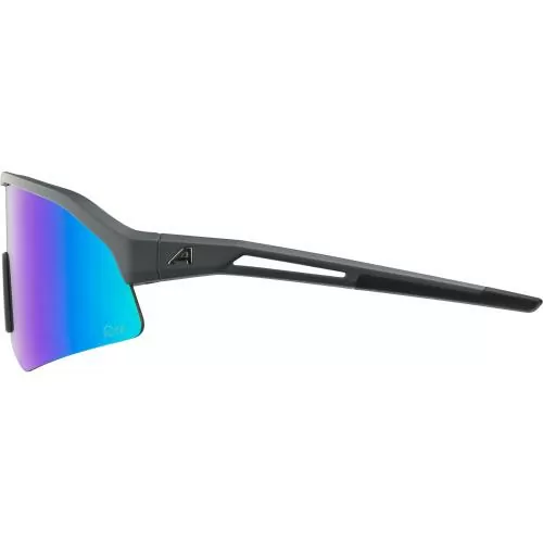 Alpina Sonic Hr Q-Lite Sonnenbrille - midnight-grey matt, green cat. 2