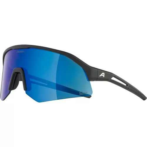 Alpina Sonic Hr Q-Lite Sonnenbrille - black matt, blue cat. 3