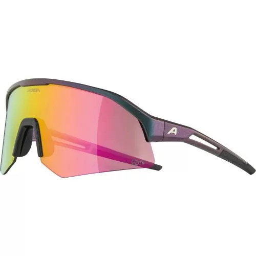 Alpina Sonic Hr Q-Lite Sonnenbrille - black matt-purple, pink cat. 2