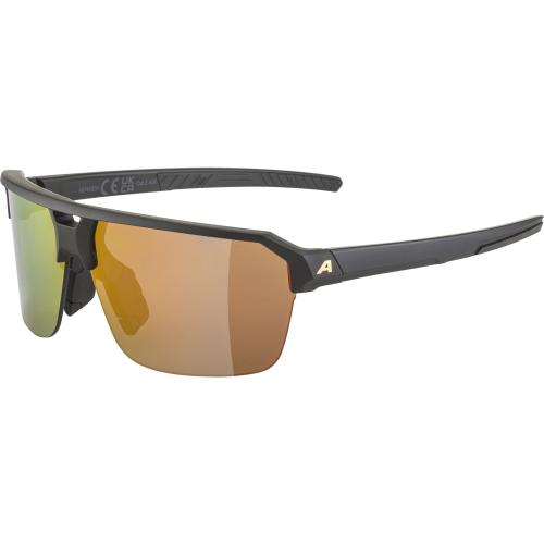 Preview: Alpina Swift Hr Sonnenbrille - black matt, mirror gold cat. 3