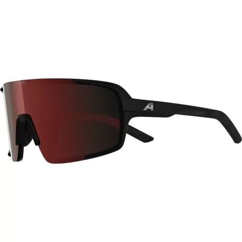 Alpina Lumin Sportbrille - black matt, red mirror cat. 3