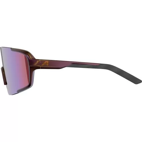 Alpina Lumin Sportbrille - black-purple matt, purple mirror cat. 2