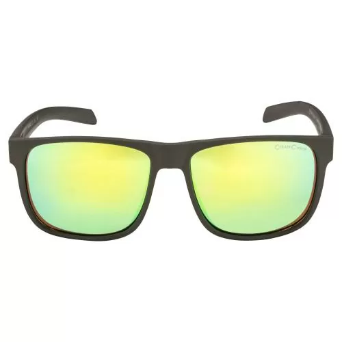 Alpina NACAN III Sonnenbrillen - Coffee-Grey Matt, Neon Yellow Mirror
