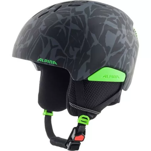 Alpina Pizi Ski Helmet - Black-Green Camo Matt