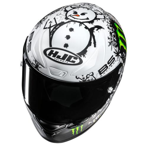 Preview: HJC RPHA 1 V2 CARBON SNOW DIABLO MC10SF - Motorradhelm