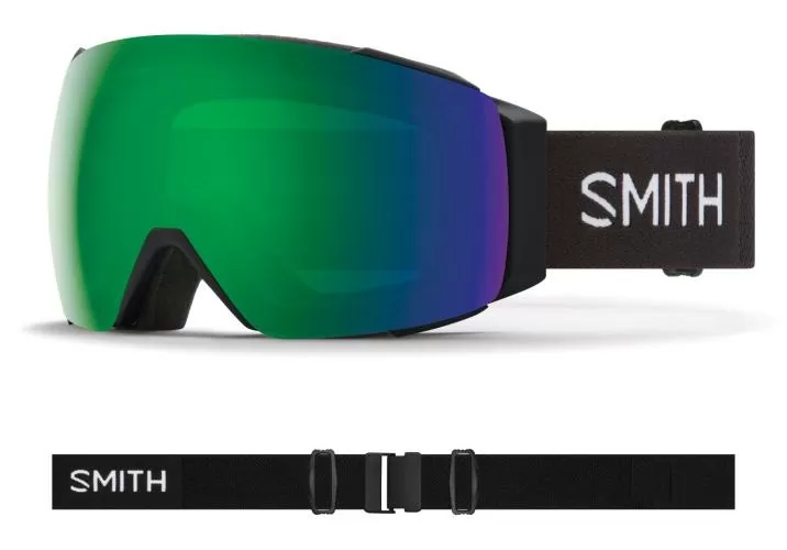 Smith IO Mag - black 22 / sun green mirror