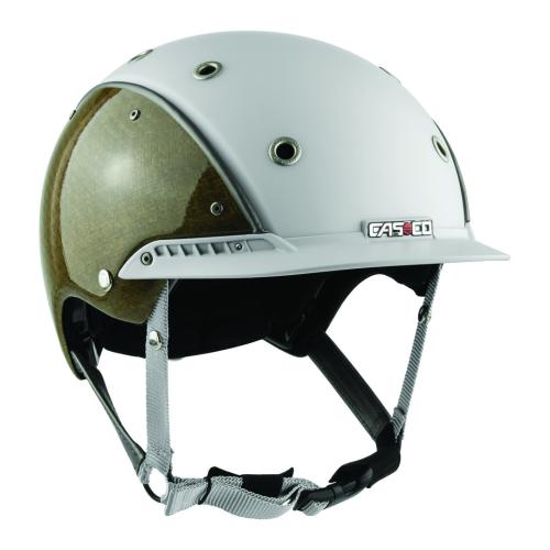 Preview: Einzelstück Casco Champ 3 Flachsfaser Reithelm - Weissgrau