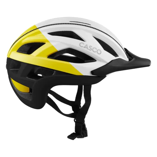 Casco CUDA Pareo Pure Velohelm - weiss-gelb-schwarz