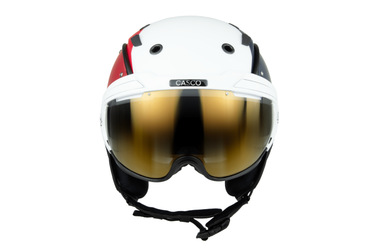 Preview: Casco SP-6 Trinity Refine Skihelm - blau-weiss-rot