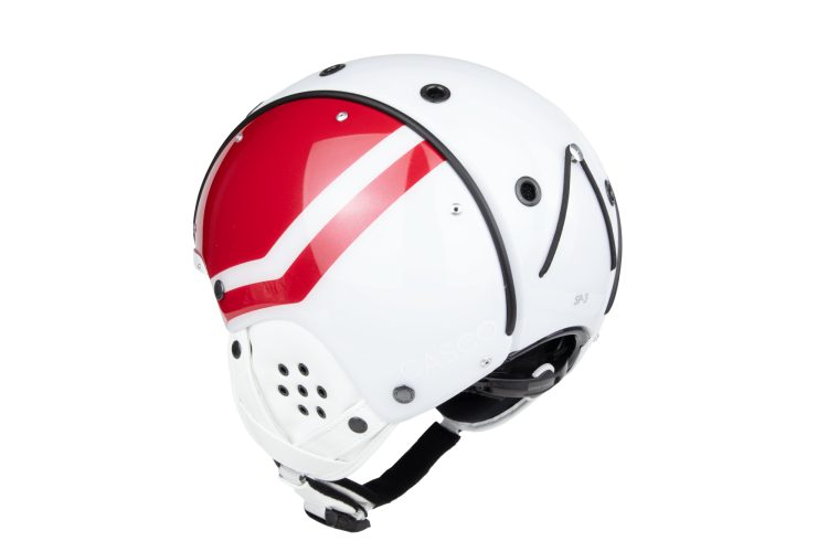 Preview: Casco SP-3 Spectre Ruby Skihelm - weiss-rot
