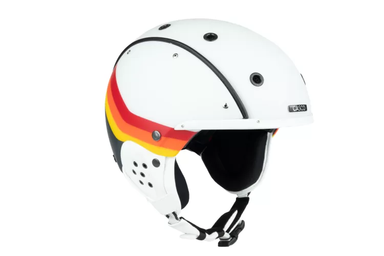 Casco SP-3 Nostalgia Multi Skihelm - weiss-bunt