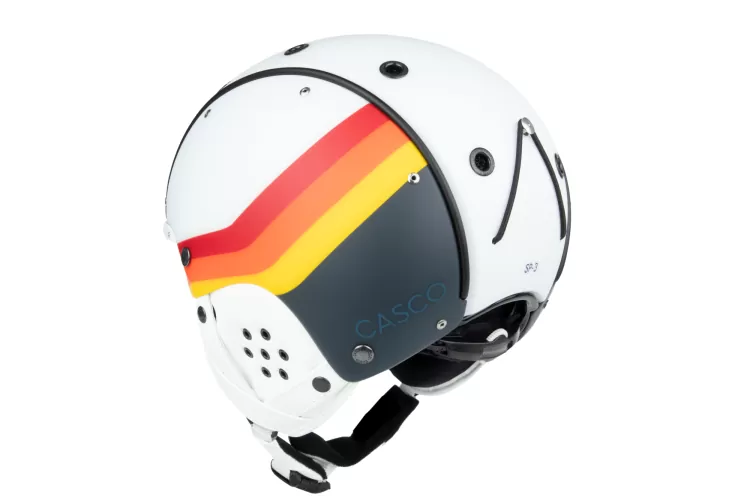 Casco SP-3 Nostalgia Multi Skihelm - weiss-bunt