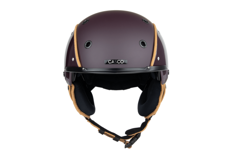 Preview: Casco SP-3 Academia Merlot Skihelm - rot-braun