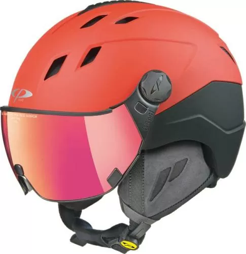 CP Skihelmet CORAO - red soft touch/black soft touch