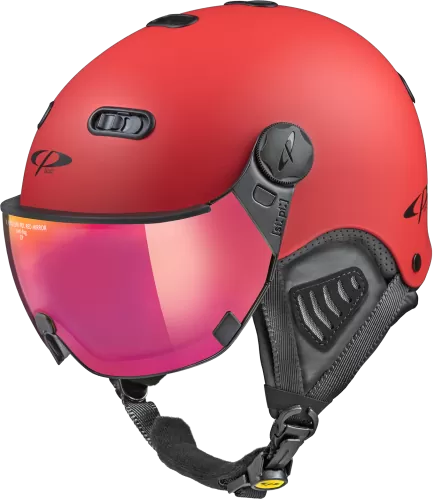 CP Skihelm CARACHILLO - red soft touch