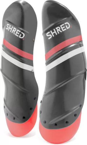 SHRED. SHIN GUARDS SKI RACE PROTECTION - grey/rust