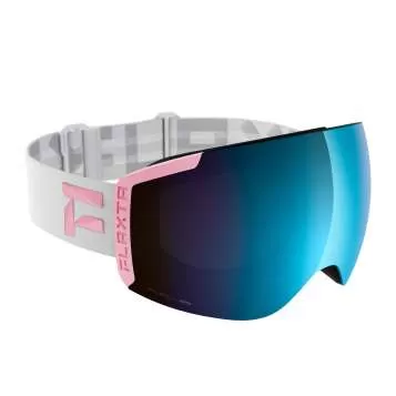 Flaxta Ski Goggle Episode - White, Dull Pink