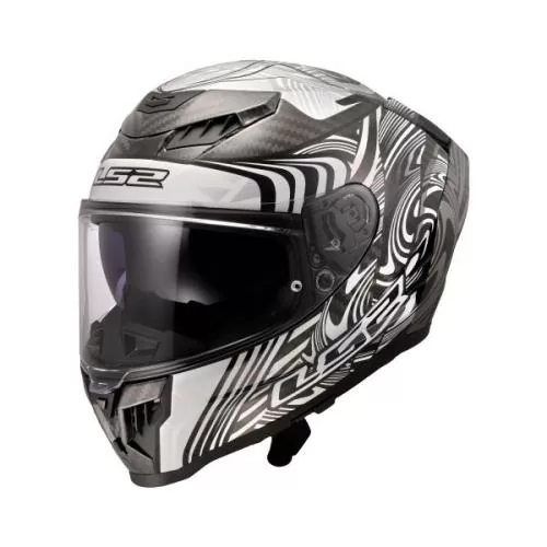 LS2 FF807 Dragon Enthum Helmet - gloss silver