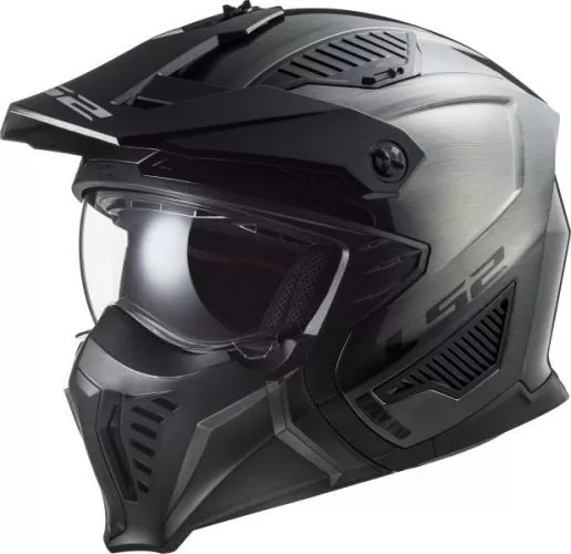 LS2 OF606 Drifter Jeans Helmet - jeans titanium