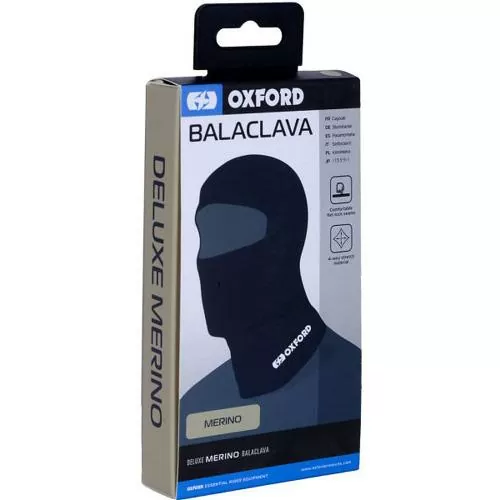 Oxford Deluxe Balaclava Merino Black - 