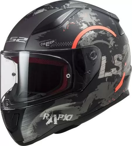 LS2 FF353 Rapid Circle Helmet - m.titan fl.orange