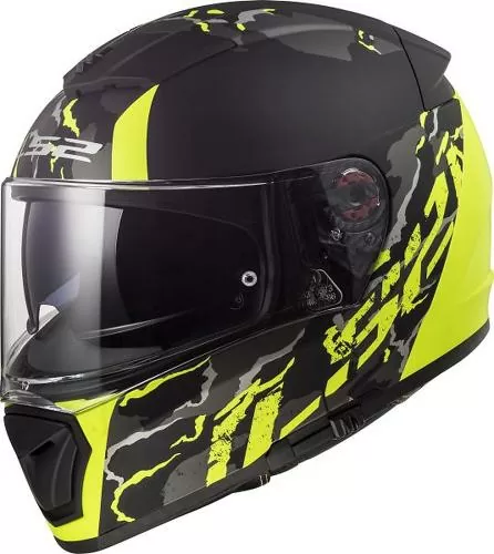 LS2 FF390 Breaker Feline Helmet - fluo yellow