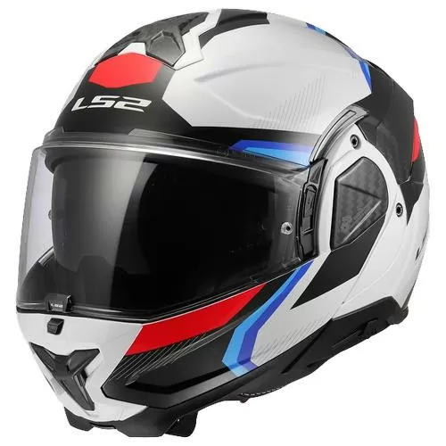 LS2 FF910 Advant 2 Triple Helmet - white blue red