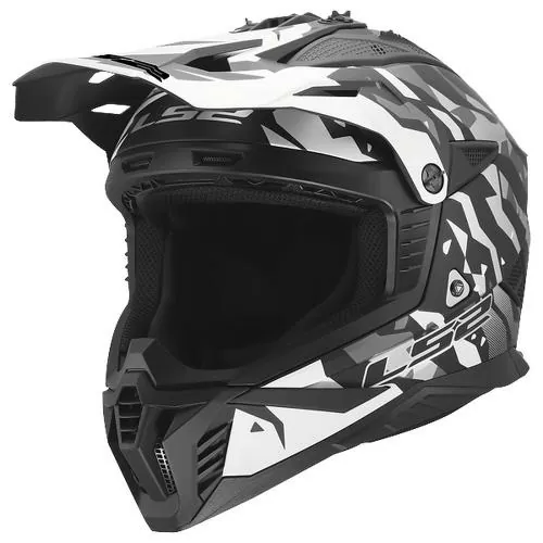 LS2 MX708 Fast 2 Grotesk Helmet - matt black grey