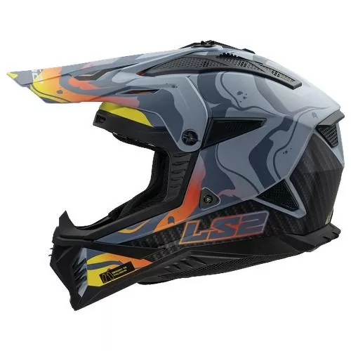 LS2 MX708 Fast 2 Wash Helmet - matt black grey