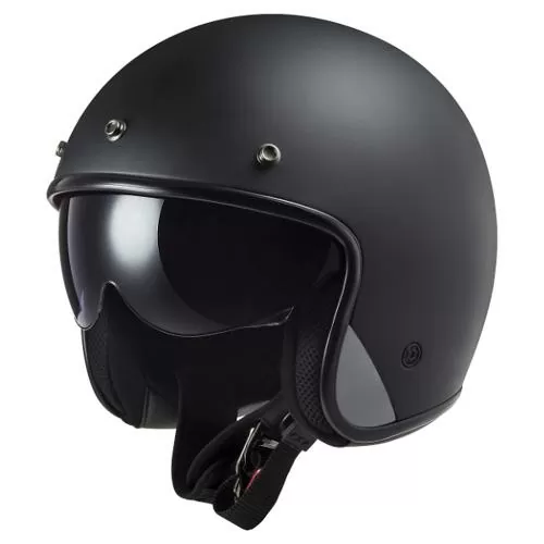 LS2 OF601 Bob Solid Helmet - matt black