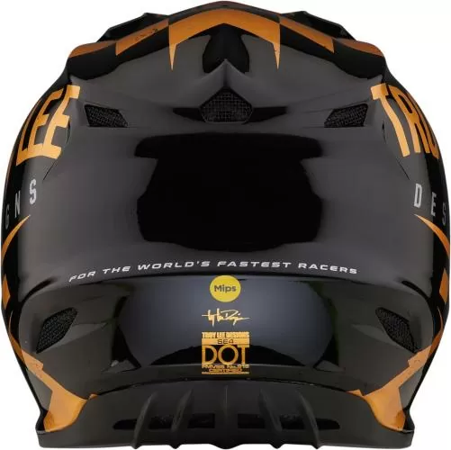 Troy Lee Designs SE4 Polyacrylite Helmet Mips - Race Shop Gold-schwarz