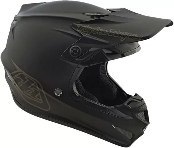 Troy Lee Designs SE4 Polyacrylite Helmet - Mono Black schwarz