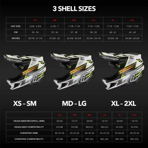 Troy Lee Designs D4 Carbon Helmet - Ever schwarz-gold