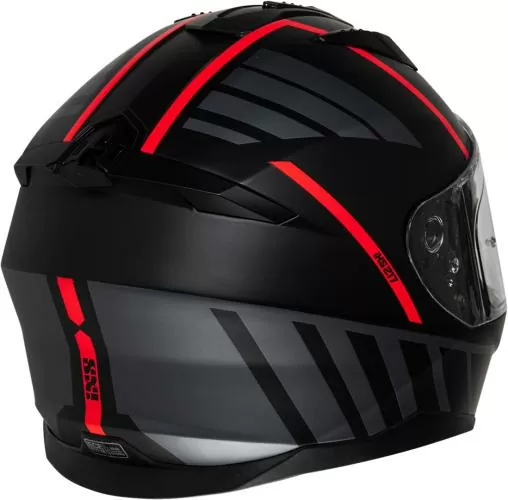 iXS Integralhelm iXS217 2.0 matt schwarz-rot