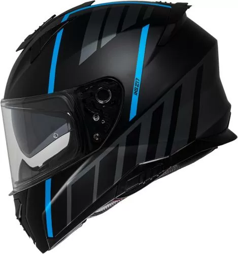 iXS Integralhelm iXS217 2.0 matt schwarz-hell blau