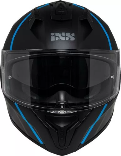 iXS Integralhelm iXS217 2.0 matt schwarz-hell blau