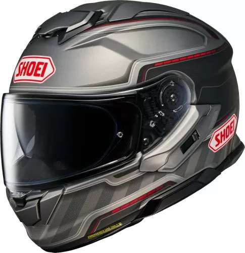 SHOEI Integralhelm GT-Air 3 Discipline TC-1 matt-grau-rot