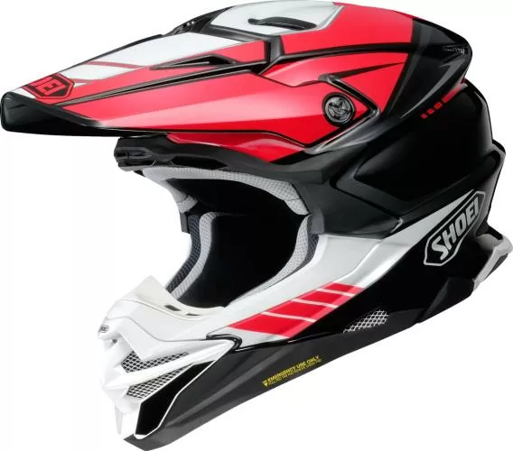 SHOEI Motocrosshelm VFX-WR 06 JAMMER TC-1 rot-weiss-schwarz