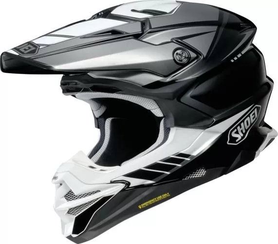 SHOEI Motocrosshelm VFX-WR 06 JAMMER TC-5 schwarz-weiss-silber
