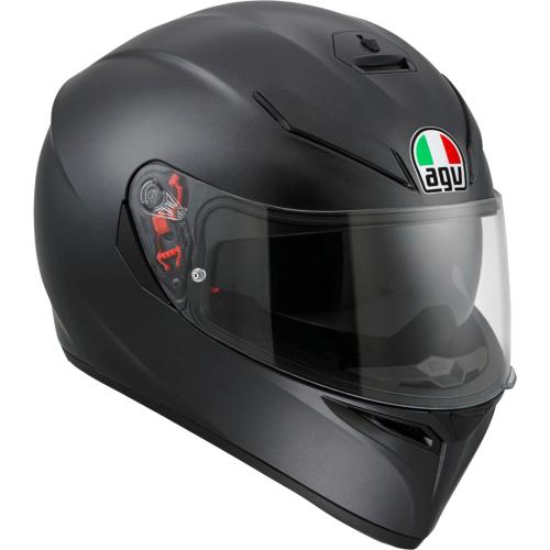 Preview: AGV Integralhelm K-3 Mono Uni - schwarz matt