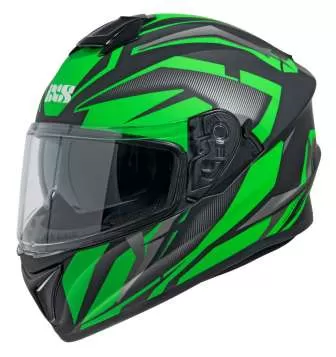 iXS 216 2.1 Full Face Helmet - black matt-green-white
