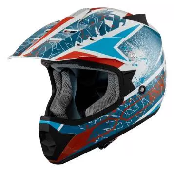 iXS 278 KID 2.0 Kinder Motocross Helm- weiss-blau-orange
