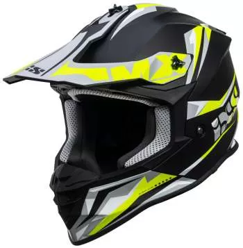 iXS 362 2.0 Motocross Helm- schwarz matt-gelb fluo